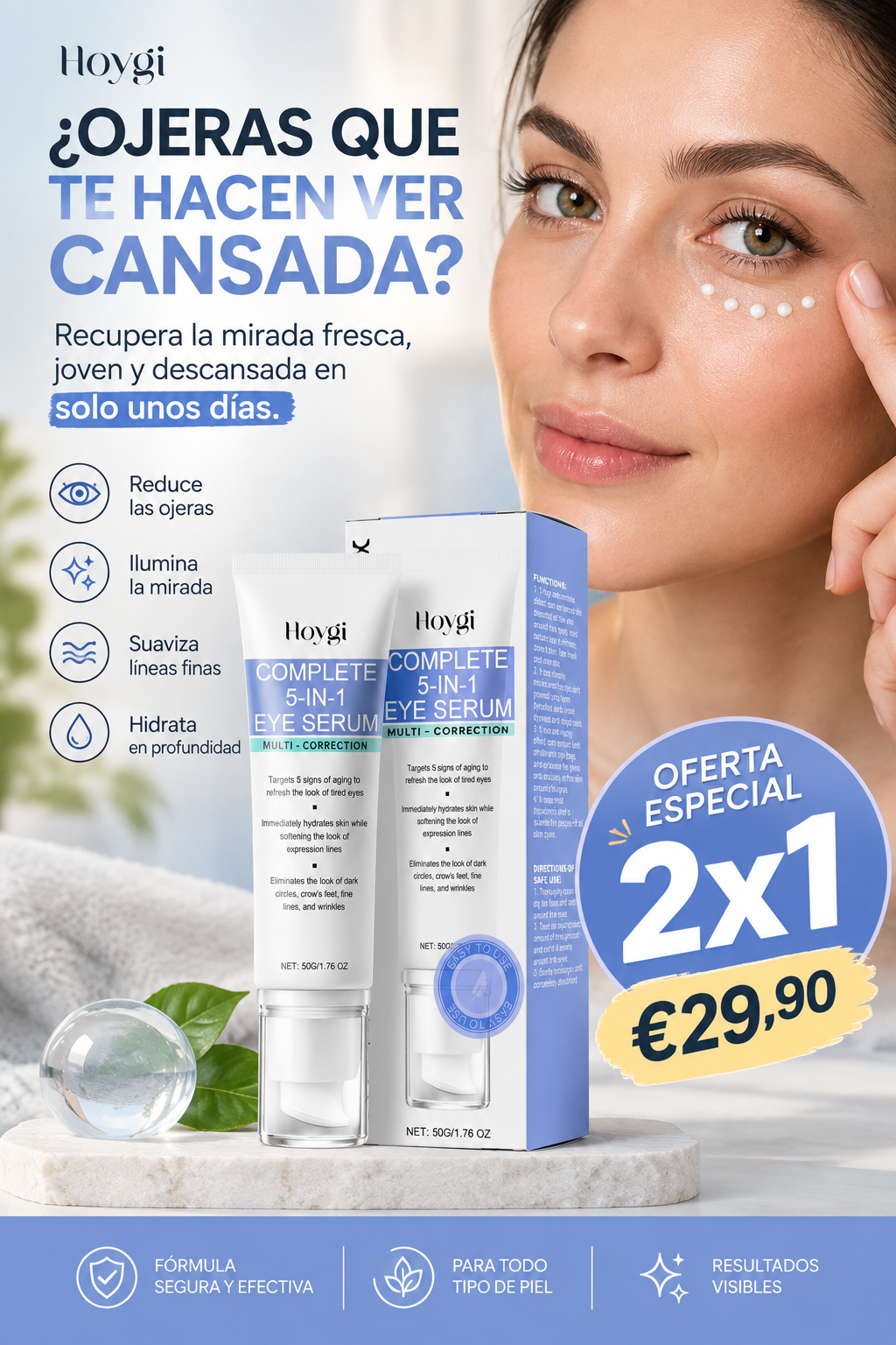 Sérum Anti-Ojeras 5 en 1 Nura