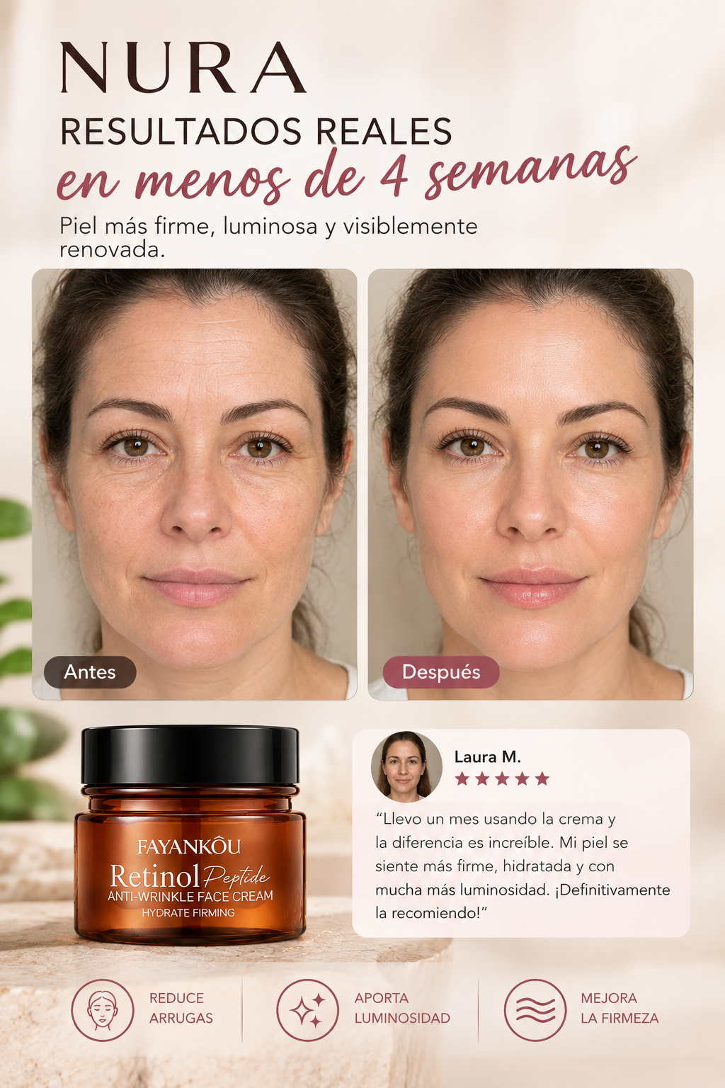 Crema Facial Reafirmante con Péptidos – Peptide Lift