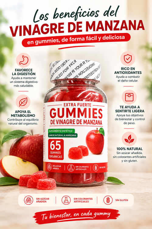 Gomitas de Vinagre de Manzana para Metabolismo