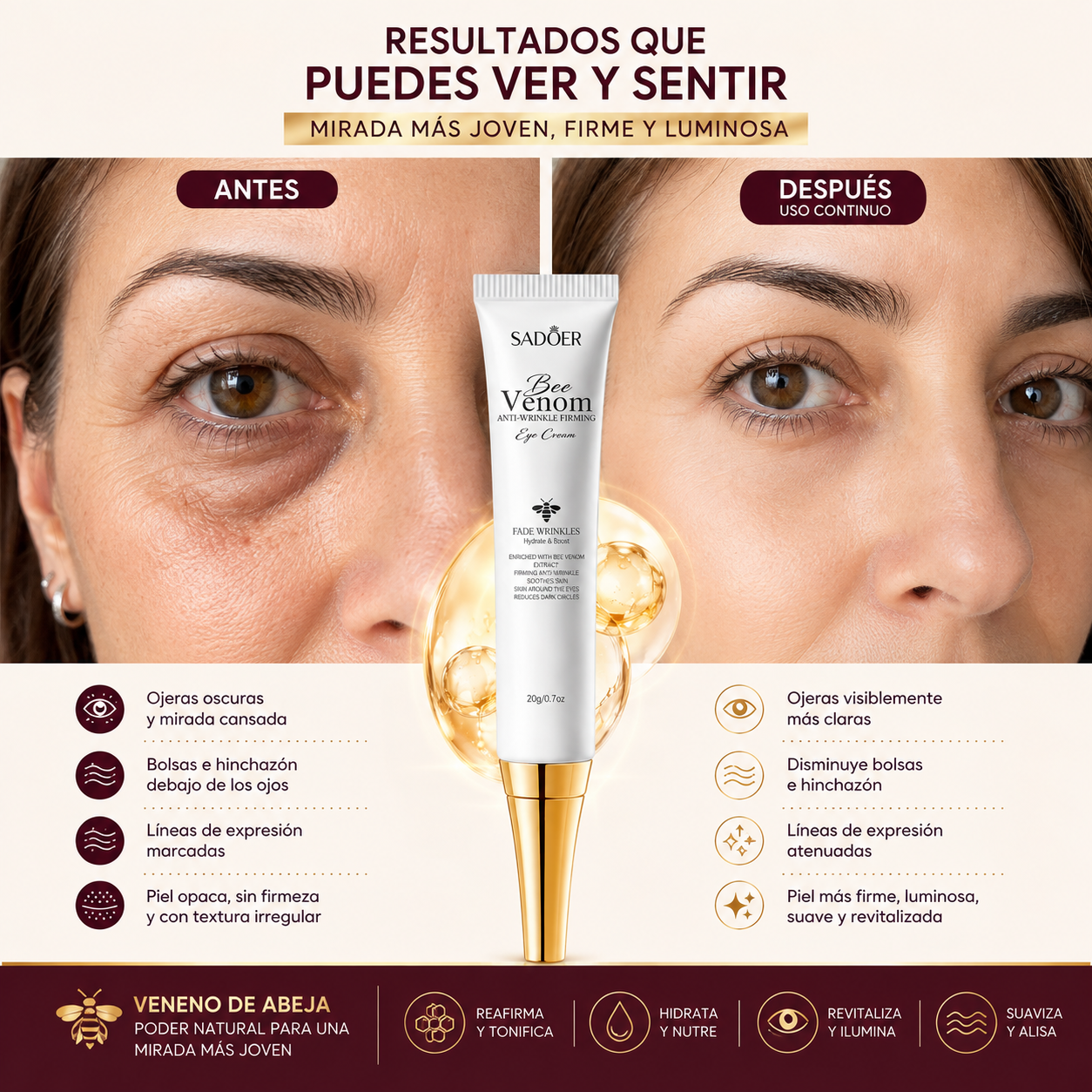 Nura BeeLift — Contorno de Ojos Efecto Tensor