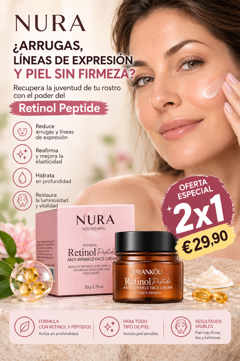 Crema Facial Reafirmante con Péptidos – Peptide Lift