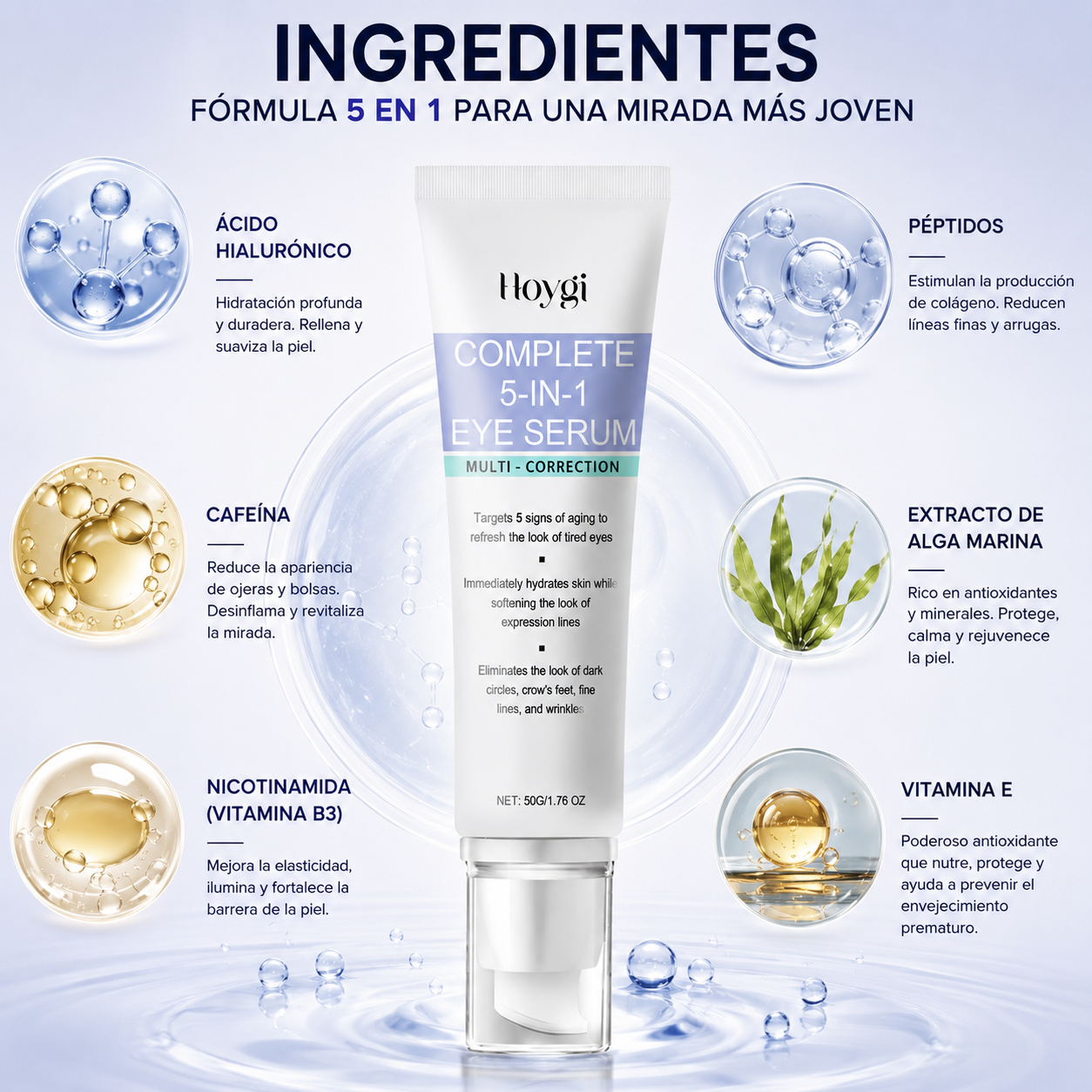 Sérum Anti-Ojeras 5 en 1 Nura
