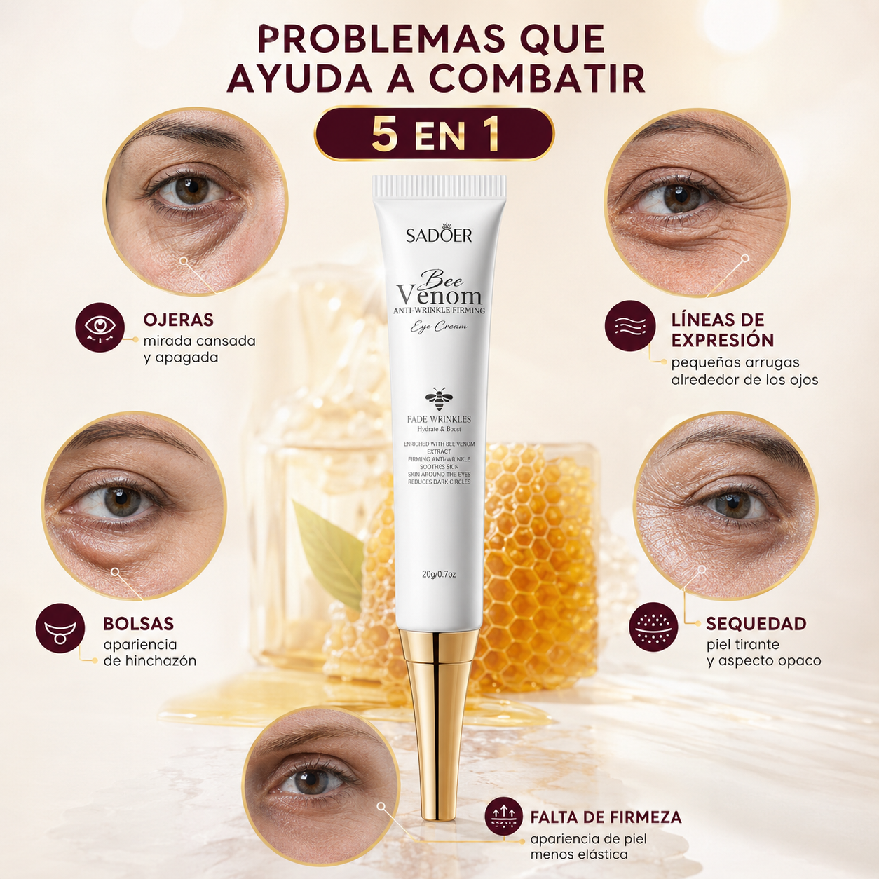 Nura BeeLift — Contorno de Ojos Efecto Tensor