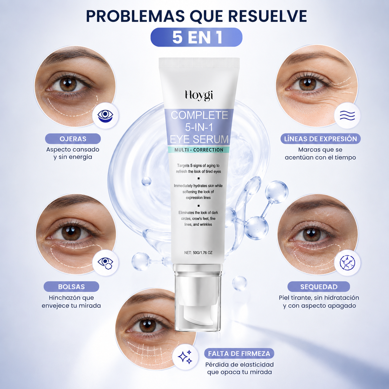 Sérum Anti-Ojeras 5 en 1 Nura