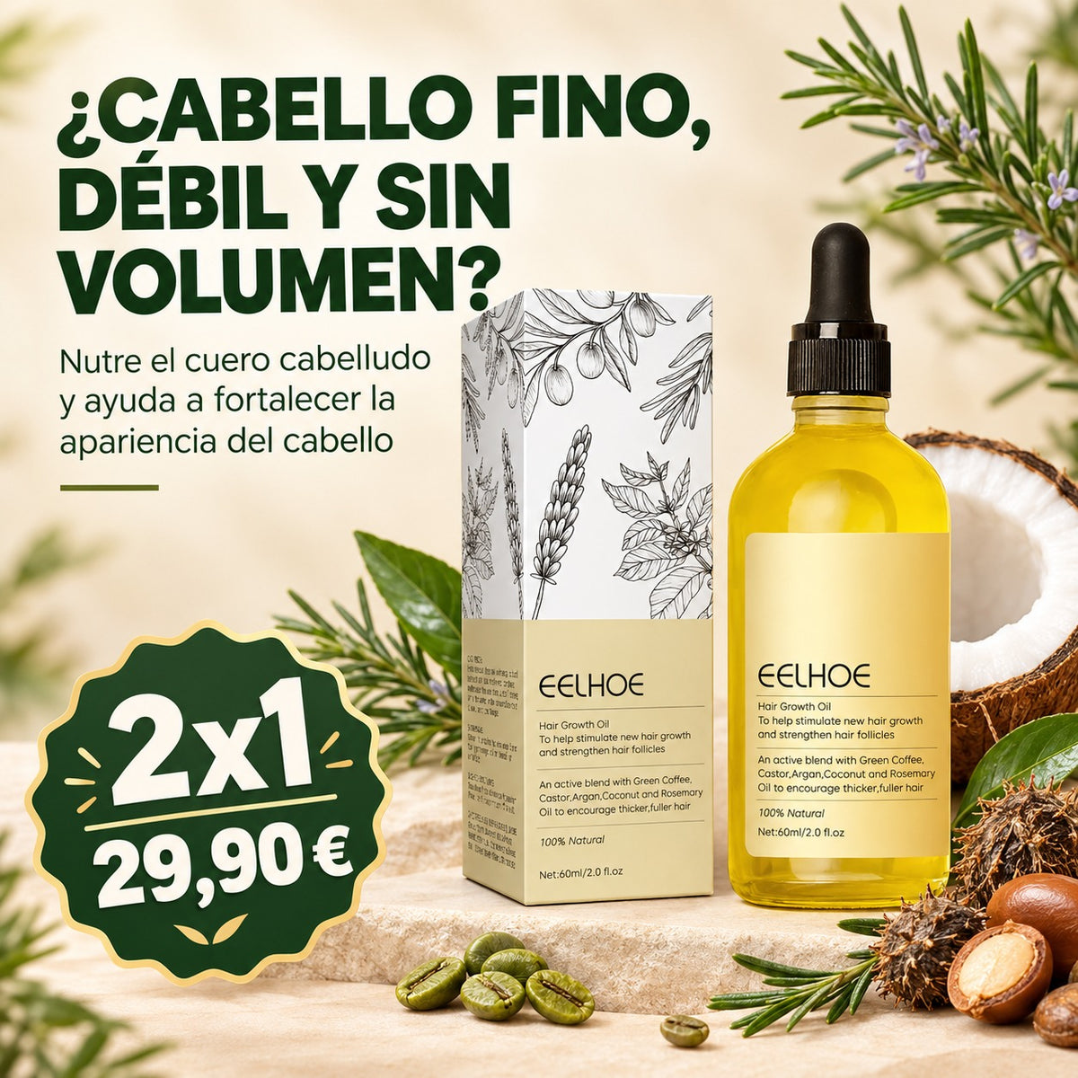 Aceite Capilar Reconstructora Vegano Nura